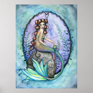 Póster Cartaz da Adorável Sereia por Molly Harrison