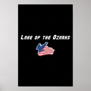 Poster Cartaz da Águia do Lago dos Ozarks Missouri