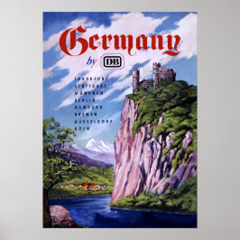 Poster cartaz da Alemanha de Trem