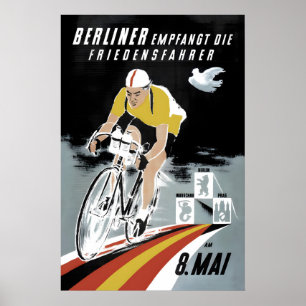 Poster Cartaz da Alemanha Oriental Berlim dá as boas-vind
