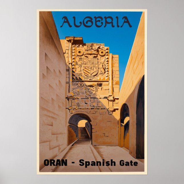 Poster Cartaz da Argélia (Frente)