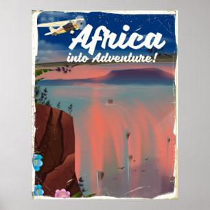 Poster Cartaz da Aventura da Cachoeira Africana