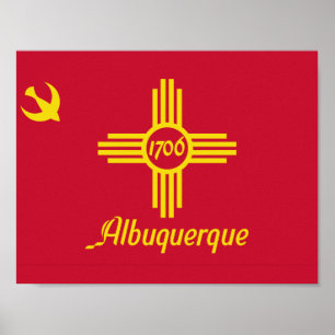 Poster Cartaz da Bandeira de Albuquerque, Novo México
