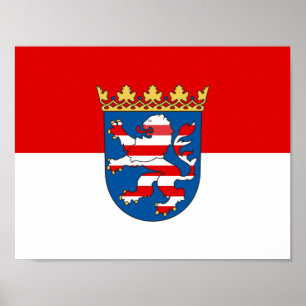 Poster Cartaz da bandeira de Hesse