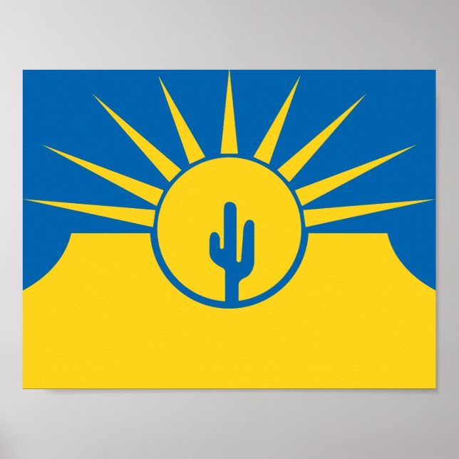 Poster Cartaz da Bandeira de Mesa, Arizona (Frente)
