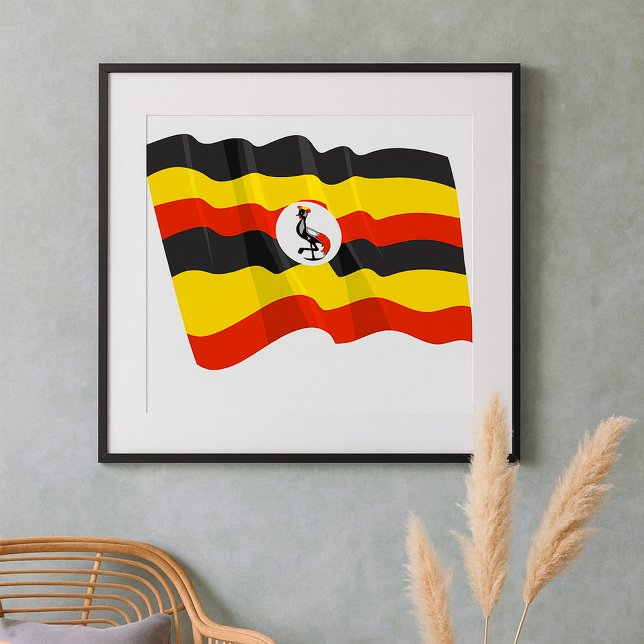 Poster Cartaz da Bandeira de Uganda (Criador carregado)