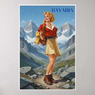 Poster Cartaz da Baviera, Alemanha