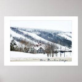 Póster Cartaz da Blue Mountain Village, Ontário
