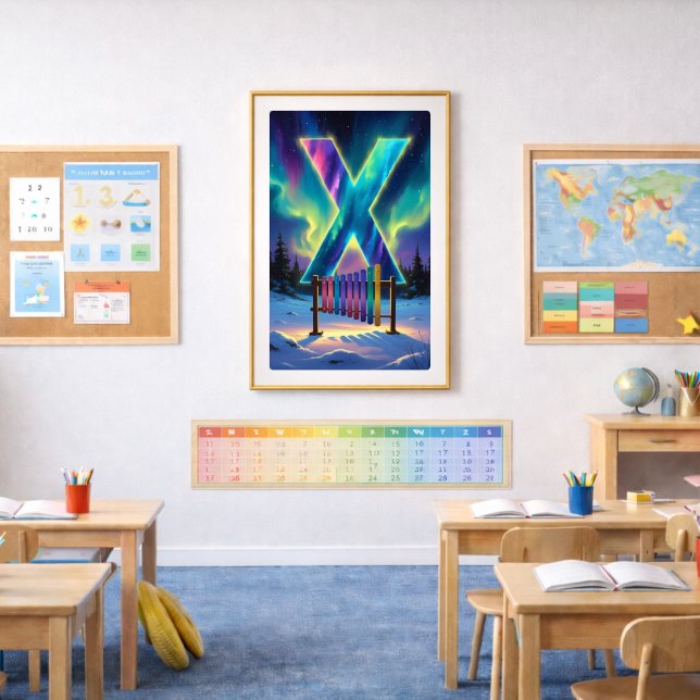 Póster Cartaz da Carta X da Aurora | Arte da Aurora Borea (Criador carregado)