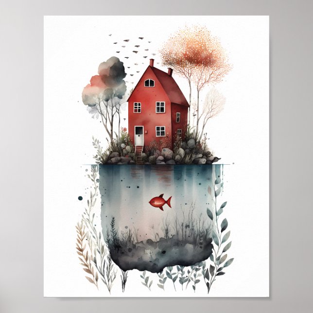 Poster Cartaz da Casa Sueca (Frente)