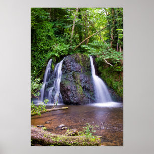 Poster Cartaz da cascata Fairy Glen, Rosemarkie, Escócia