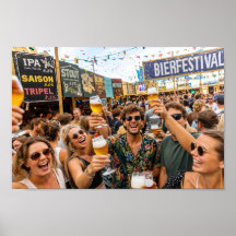 Cartaz da Cena de Aplausos do Festival de Cerveja 