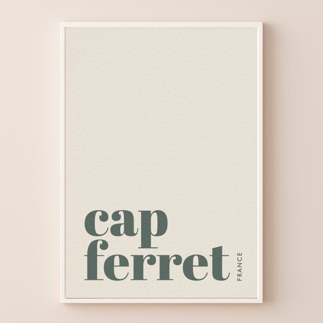 Poster Cartaz da cidade moderna Cap Ferret França (Criador carregado)