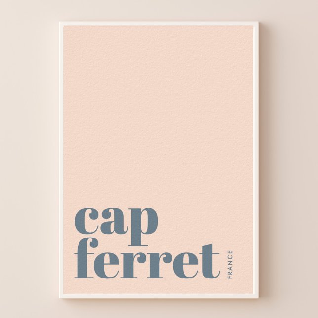Poster Cartaz da cidade moderna Cap Ferret França (Criador carregado)
