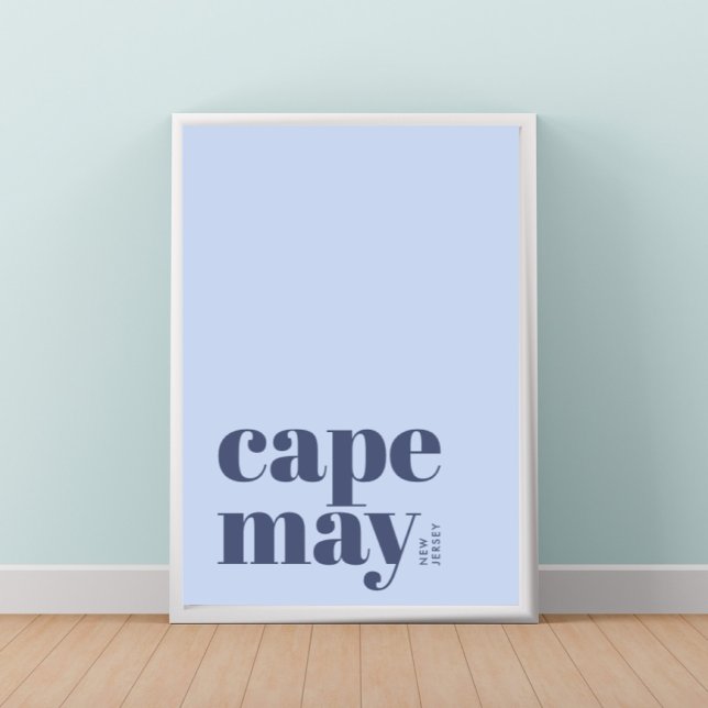 Poster Cartaz da cidade moderna de Cape May Nova Jersey (Criador carregado)