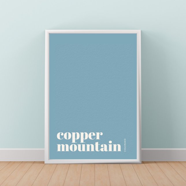 Poster Cartaz da cidade moderna de Copper Mountain Colora (Criador carregado)
