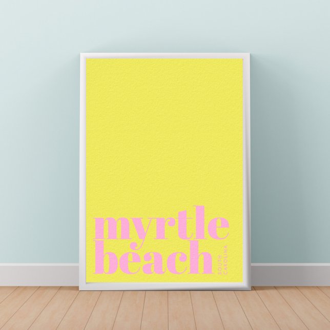 Poster Cartaz da cidade moderna de Myrtle Beach Carolina  (Criador carregado)