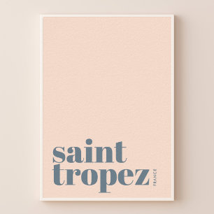 Poster Cartaz da cidade moderna de Saint St. Tropez Franç