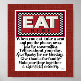 Poster Cartaz da Cozinha da Família 3