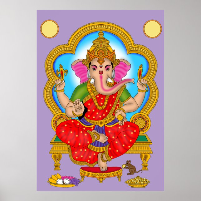 Poster Cartaz da Deusa Vinayaki (Frente)