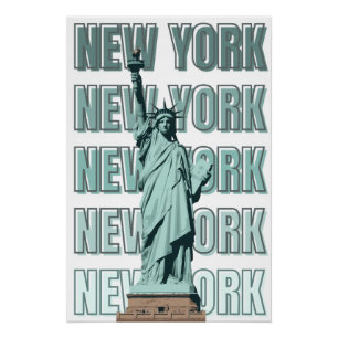 Póster Cartaz da Estátua da Liberdade Nova York