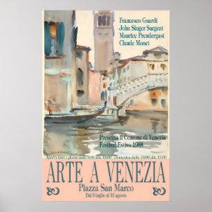 Poster Cartaz da Exposição de Arte de Veneza Guardi, Sarg