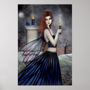 Póster Cartaz da Fada da Vela Gótica por Molly Harrison