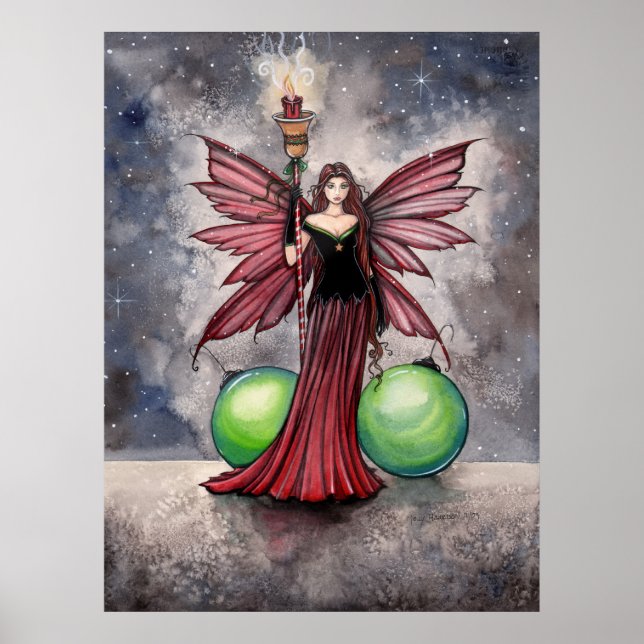 Poster Cartaz da Fada do Natal Yule por Molly Harrison (Frente)