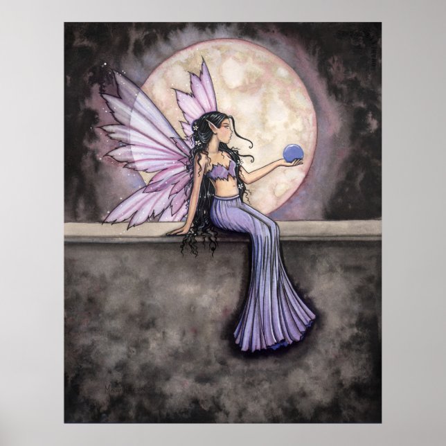 Poster Cartaz da Fada Moonstone por Molly Harrison (Frente)