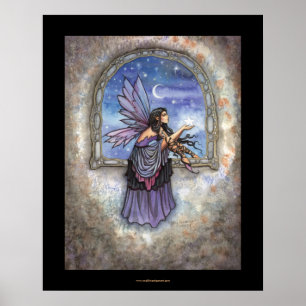 Póster Cartaz da Fairy Star Moon por Molly Harrison