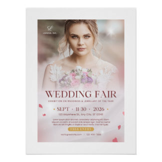 Póster Cartaz da Feira de Casamento – Exposição de Noivas