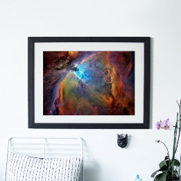Póster Cartaz da Galáxia Espacial da Nebulosa de Órion X