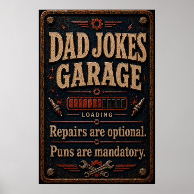 Poster Cartaz da Garagem do Papai (Frente)