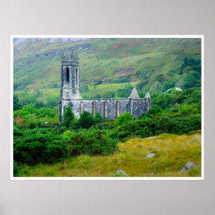 Poster Cartaz da Igreja Dunlewey Donegal Histórico Irla