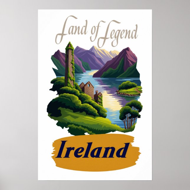 Poster Cartaz da Irlanda (Frente)
