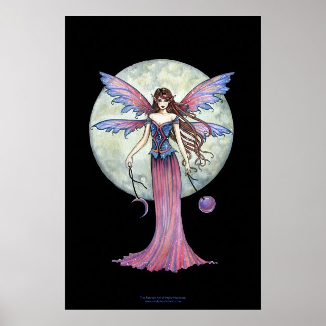 Poster Cartaz da Linda Fada da Lua por Molly Harrison (Frente)