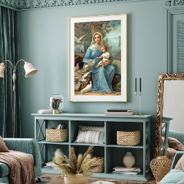 Poster Cartaz da Madona Azul Francesa