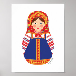 Poster Cartaz da Matryoshka Russa