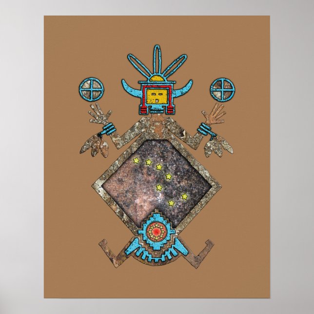 Poster Cartaz da Mitologia Navajo (Frente)