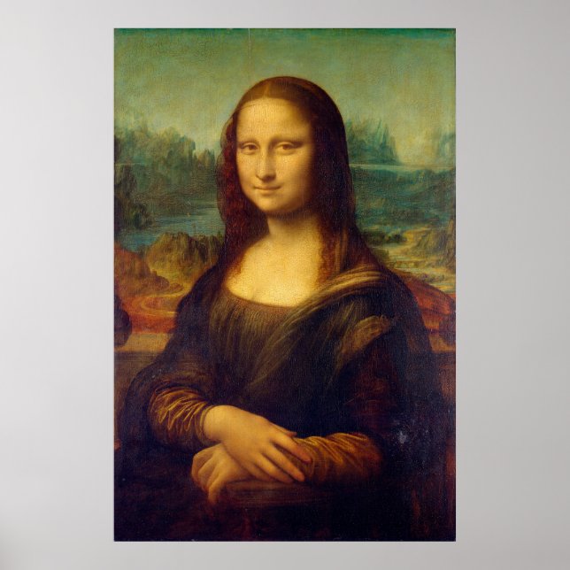 Poster Cartaz da Mona Lisa de Da Vinci (Frente)