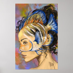 Poster Cartaz da Mulher Peixe