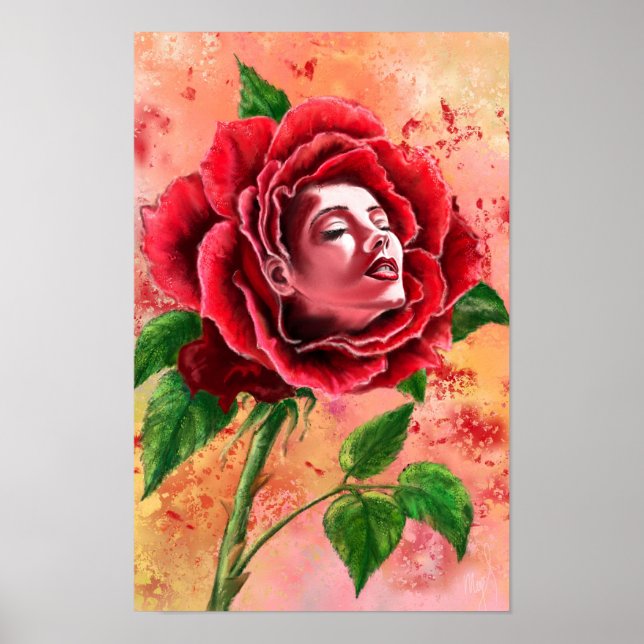 Poster Cartaz da Mulher Rosa (Frente)