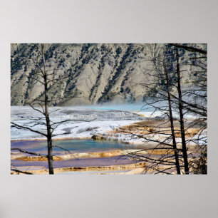 Poster Cartaz da Natureza da Fonte Termal