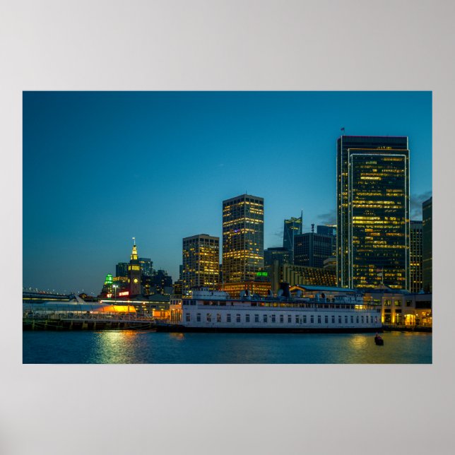 Poster Cartaz da Orla de São Francisco | Luzes da Cidade (Frente)