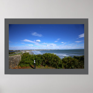 Poster Cartaz da Paisagem Aquática da Praia de Rhode Isla