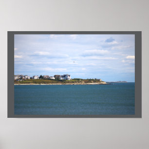 Poster Cartaz da Paisagem Aquática do Oceano de Rhode Isl