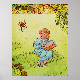 Póster Cartaz da Pequena Miss Muffet