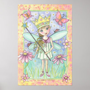 Póster Cartaz da Pequena Princesa Fada por Molly Harrison