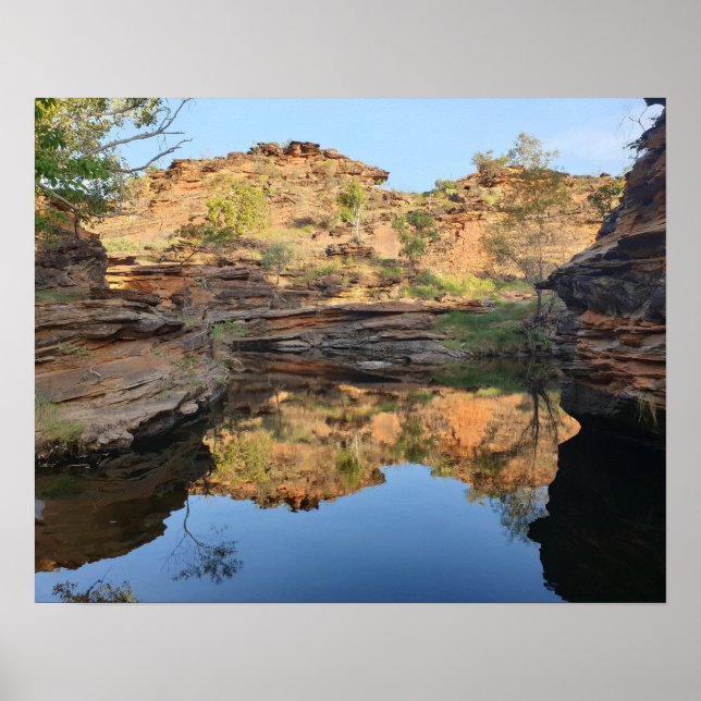 Poster Cartaz da Piscina de Rocha do Outback (Frente)