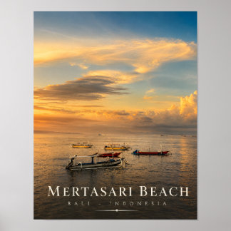 Poster Cartaz da Praia de Luxo Mertasari Bali